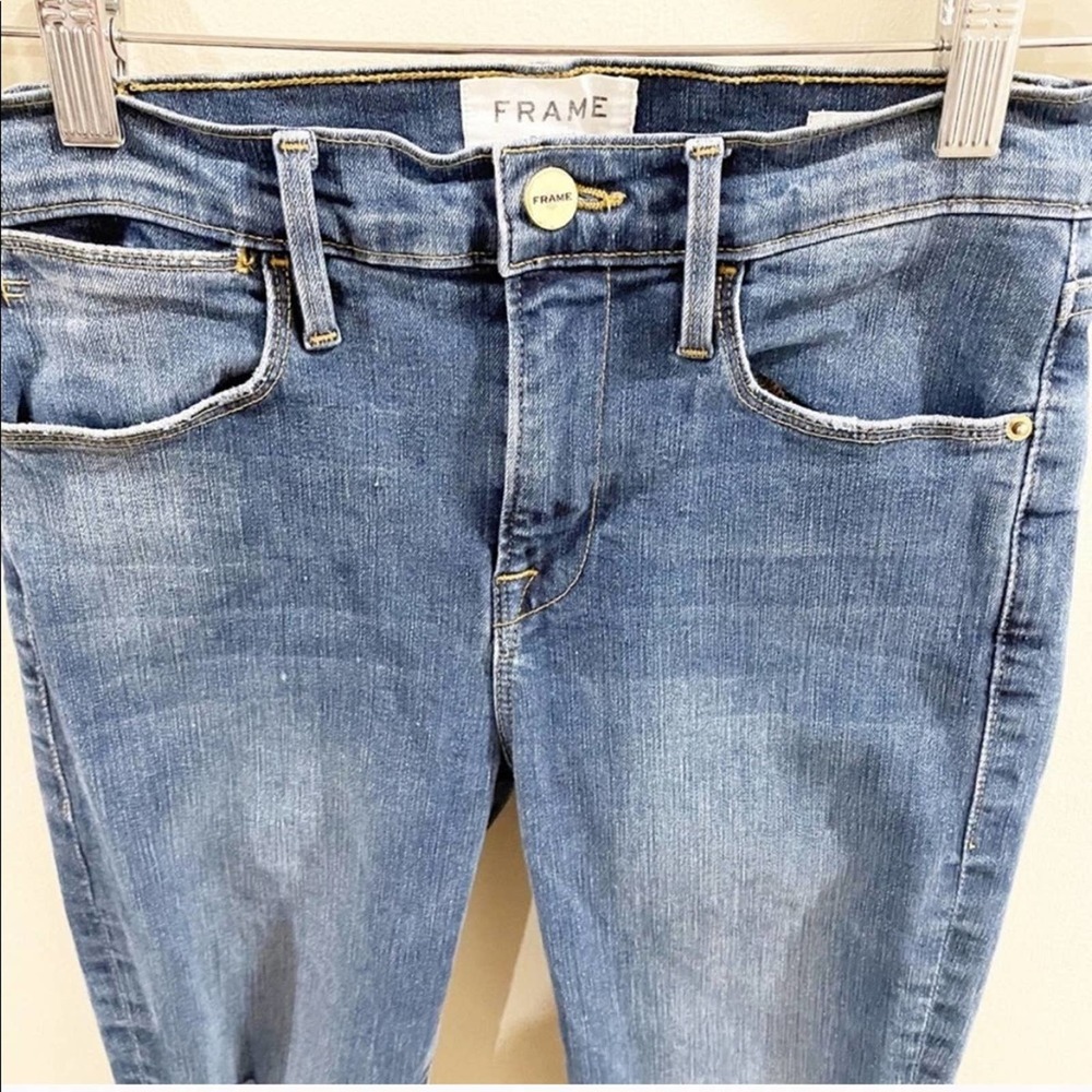 Frame Denim Distressed Le High Skinny Jeans 25 - Picture 2 of 14